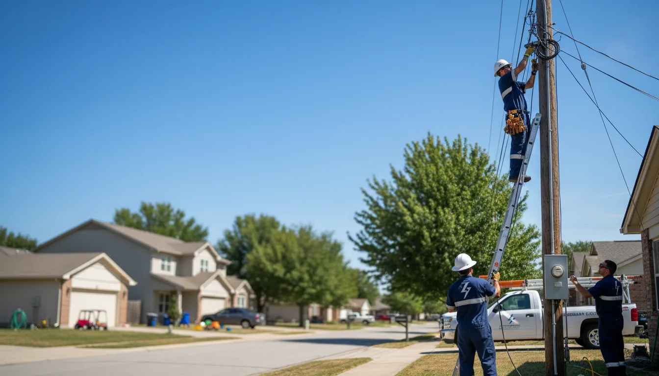 Residential electrician providing installation services in Lester, IA